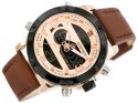 NAVIFORCE HERREUR - NF9097 (ZN043e) - brun/rosaguld