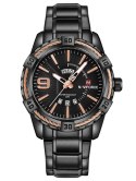 NAVIFORCE HERREUR - NF9117 (ZN059c) - sort/rosaguld + æske